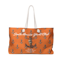 Load image into Gallery viewer, Marilyn Monroe Santa Monica Yacht Club Orange Tote Bag