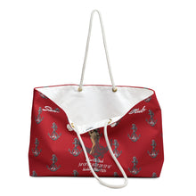 Load image into Gallery viewer, Marilyn Monroe Santa Monica Yacht Club Red Tote Bag