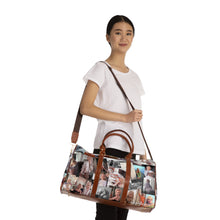 Load image into Gallery viewer, Marilyn Monroe Travel Bag, Waterproof Weekender Duffel, Carry On Overnight Bag, Vintage Hollywood Photo Collage, George Barris Art, Gift for Marilyn Fans