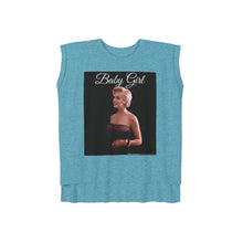 Load image into Gallery viewer, Marilyn Monroe Baby Girl Women's Flowy Rolled Cuffs Tee