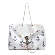 Load image into Gallery viewer, Marilyn Monroe Santa Monica Yacht Club White Tote Bag