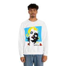 Load image into Gallery viewer, Marilyn Monroe Pop Art Graphic Sweatshirt, Retro Art, Tiffany Blue, Womens Sweater, Retro Fashion, Sweater Weather, Autumn Sweatshirt