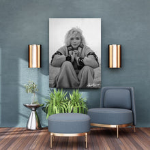 Load image into Gallery viewer, Marilyn Monroe Last Photo Black And White Canvas Print