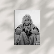 Load image into Gallery viewer, Marilyn Monroe Last Photo Black And White Canvas Print