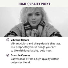 Load image into Gallery viewer, Marilyn Monroe Last Photo Black And White Canvas Print