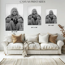 Load image into Gallery viewer, Marilyn Monroe Last Photo Black And White Canvas Print