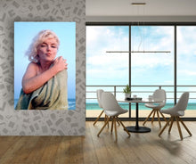 Load image into Gallery viewer, Contemporary Marilyn Monroe Print Canvas Print Wall Art Wall Art Photos Home Decor Marilyn Monroe On The Beach Wall Decor Canvas Art