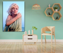 Load image into Gallery viewer, Contemporary Marilyn Monroe Print Canvas Print Wall Art Wall Art Photos Home Decor Marilyn Monroe On The Beach Wall Decor Canvas Art