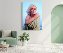 Load image into Gallery viewer, Contemporary Marilyn Monroe Print Canvas Print Wall Art Wall Art Photos Home Decor Marilyn Monroe On The Beach Wall Decor Canvas Art