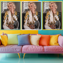 Load image into Gallery viewer, Marilyn Monroe Hollywood Hills By George Barris Limited Edition Colored Frame Posters