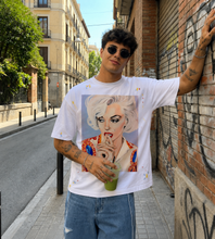 Load image into Gallery viewer, Marilyn Monroe Pop Art Paint Splatter T-Shirt