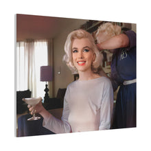 Load image into Gallery viewer, Marilyn Monroe Champagne Please Canvas Print