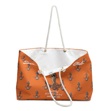Load image into Gallery viewer, Marilyn Monroe Santa Monica Yacht Club Orange Tote Bag