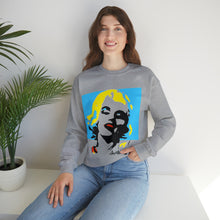 Load image into Gallery viewer, Marilyn Monroe Pop Art Graphic Sweatshirt, Retro Art, Tiffany Blue, Womens Sweater, Retro Fashion, Sweater Weather, Autumn Sweatshirt