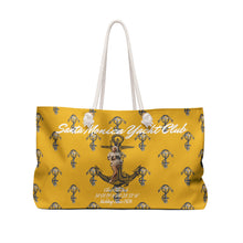 Load image into Gallery viewer, Marilyn Monroe Santa Monica Yacht Club Gold Tote Bag