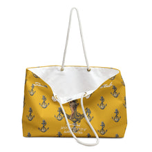 Load image into Gallery viewer, Marilyn Monroe Santa Monica Yacht Club Gold Tote Bag