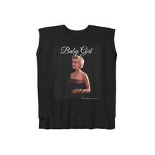 Load image into Gallery viewer, Marilyn Monroe Baby Girl Women's Flowy Rolled Cuffs Tee