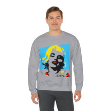 Load image into Gallery viewer, Marilyn Monroe Pop Art Graphic Sweatshirt, Retro Art, Tiffany Blue, Womens Sweater, Retro Fashion, Sweater Weather, Autumn Sweatshirt
