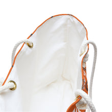 Load image into Gallery viewer, Marilyn Monroe Santa Monica Yacht Club Orange Tote Bag