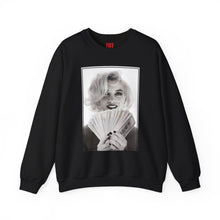 Load image into Gallery viewer, Marilyn Monroe $100 Dollar Bills Sweatshirt
