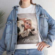 Load image into Gallery viewer, Vintage Marilyn Monroe Retro Santa Monica Beach Unisex Heavy Cotton T-Shirt