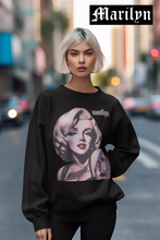 Load image into Gallery viewer, Marilyn Roses Tattooed Sweatshirt