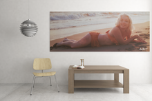 Load image into Gallery viewer, Marilyn Monroe Happiness Comes In Waves Canvas Gallery Wraps