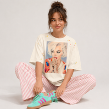 Load image into Gallery viewer, Marilyn Monroe Pop Art Paint Splatter T-Shirt