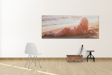 Load image into Gallery viewer, Marilyn Monroe Happiness Comes In Waves Canvas Gallery Wraps