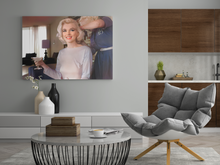 Load image into Gallery viewer, Marilyn Monroe Champagne Please Canvas Print