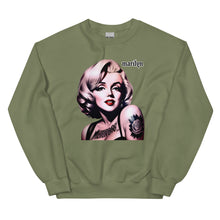 Load image into Gallery viewer, Marilyn Roses Tattooed Sweatshirt