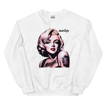 Load image into Gallery viewer, Marilyn Roses Tattooed Sweatshirt
