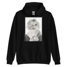 Load image into Gallery viewer, Marilyn $100 Dollar Bills Unisex Hoodie