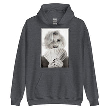 Load image into Gallery viewer, Marilyn $100 Dollar Bills Unisex Hoodie