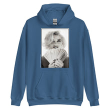 Load image into Gallery viewer, Marilyn $100 Dollar Bills Unisex Hoodie