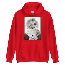 Load image into Gallery viewer, Marilyn $100 Dollar Bills Unisex Hoodie