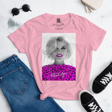 Load image into Gallery viewer, Marilyn Pink Leopard Women's short sleeve t-shirt