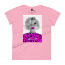 Load image into Gallery viewer, Marilyn Pink Leopard Women's short sleeve t-shirt