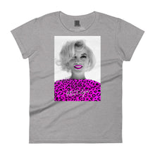 Load image into Gallery viewer, Marilyn Pink Leopard Women's short sleeve t-shirt