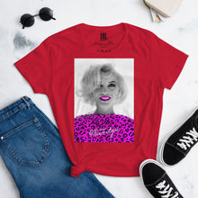Load image into Gallery viewer, Marilyn Pink Leopard Women's short sleeve t-shirt