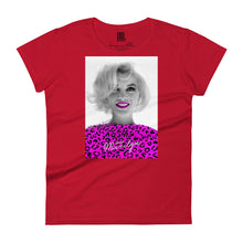 Load image into Gallery viewer, Marilyn Pink Leopard Women's short sleeve t-shirt