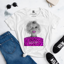 Load image into Gallery viewer, Marilyn Pink Leopard Women's short sleeve t-shirt