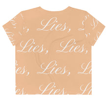 Load image into Gallery viewer, Marilyn Lies, Lies, Lies All-Over Print Crop Tee