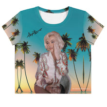 Load image into Gallery viewer, Marilyn Monroe Life Of Leisure All-Over Print Crop Tee