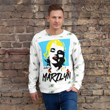 Load image into Gallery viewer, Marilyn Monroe Pop Art Peacock Unisex Sweatshirt