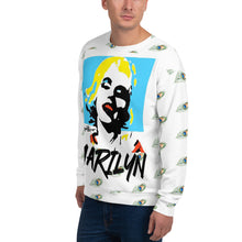 Load image into Gallery viewer, Marilyn Monroe Pop Art Peacock Unisex Sweatshirt