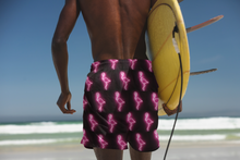 Load image into Gallery viewer, INHOLLYWOODLAND Men's Neon Flamingo Emoji Luxury Shorts