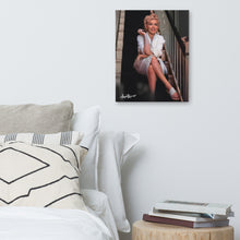Load image into Gallery viewer, Marilyn Monroe White Robe Canvas Print
