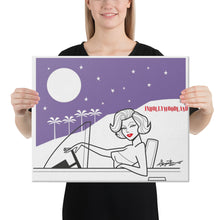 Load image into Gallery viewer, Marilyn Monroe's "Mulholland Moonlighting" Canvas Art