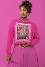 Load image into Gallery viewer, Norma Jeane Queen Of Queens In A Luxurious Pop Art Frame Unisex Sweater